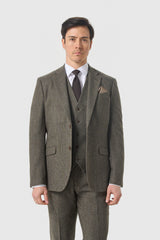 Thomas Sage Tweed Three Piece Suit