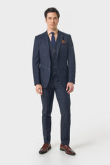 Torino Navy Three Piece Suit