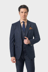 Torino Navy Three Piece Suit