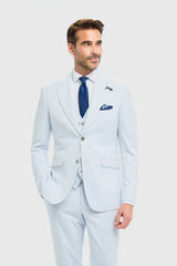 Tropez Sky Three Piece Suit