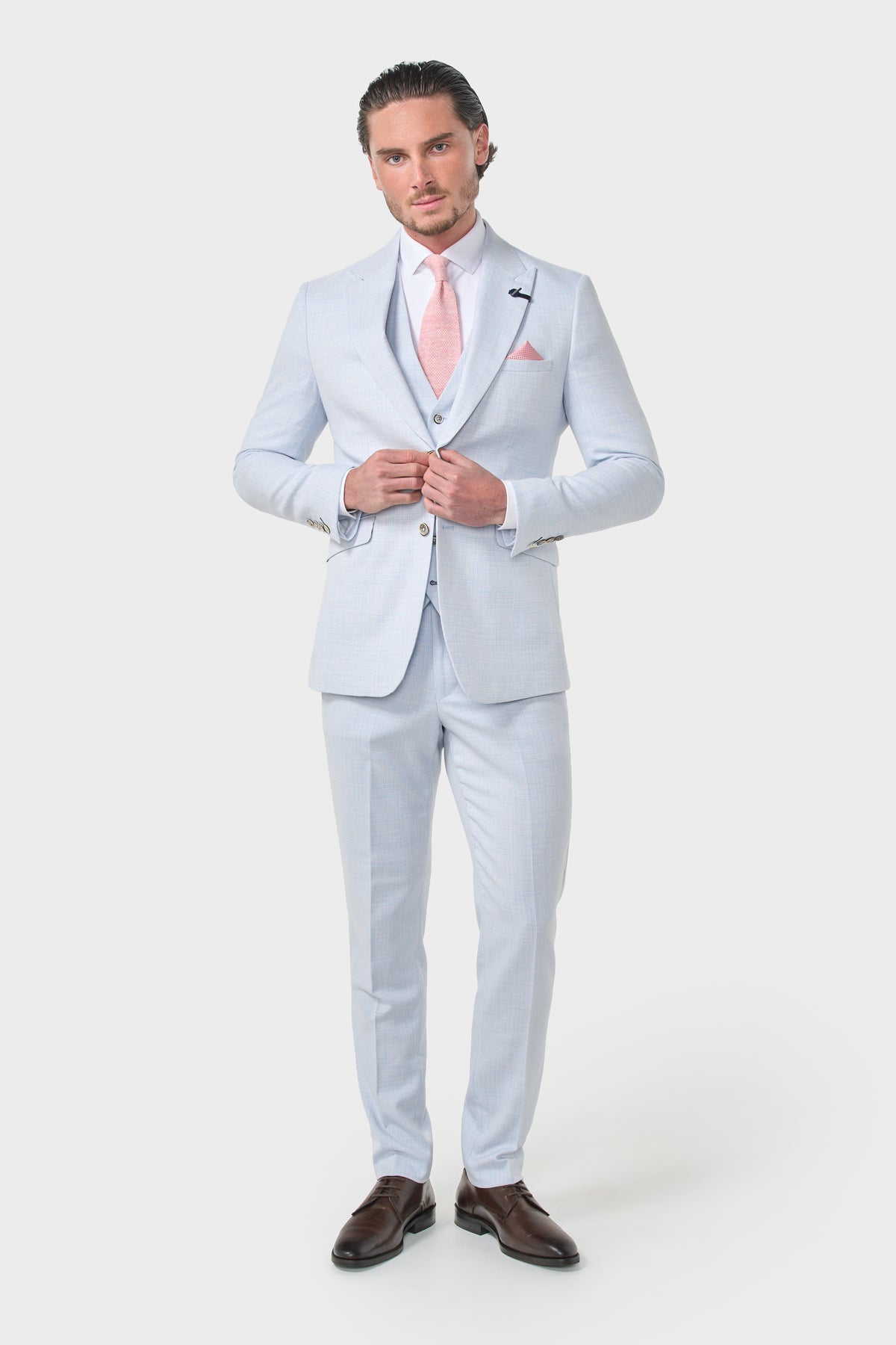 Tropez Sky Three Piece Suit