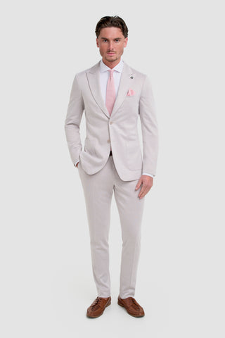 Vasco Beige Two Piece Suit