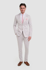 Vasco Beige Two Piece Suit