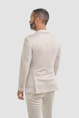 Vasco Beige Two Piece Suit