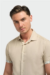 Matera Taupe Short Sleeve Shirt