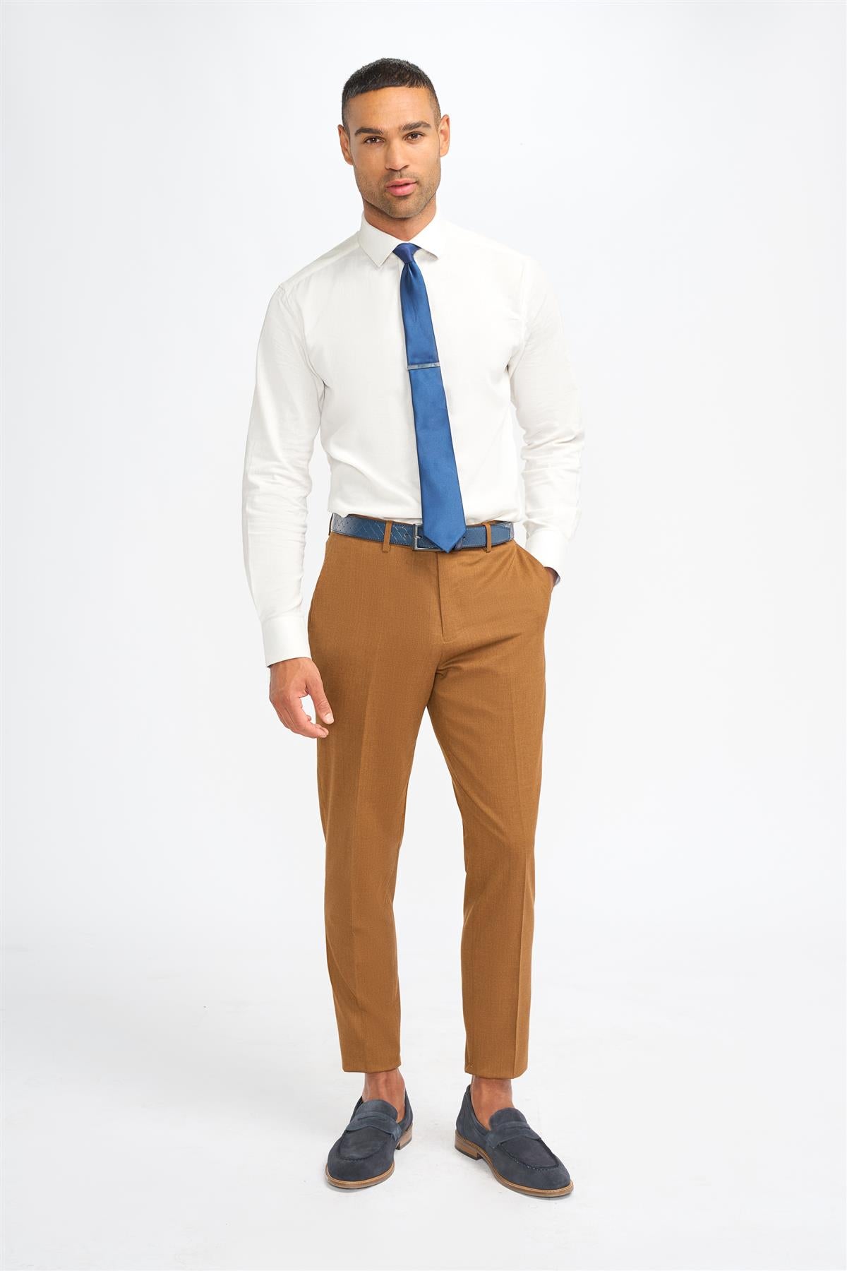 James Sierra Super 130s Wool Trouser