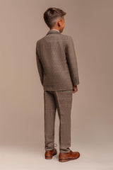 Albert Tweed Check Boys Suit
