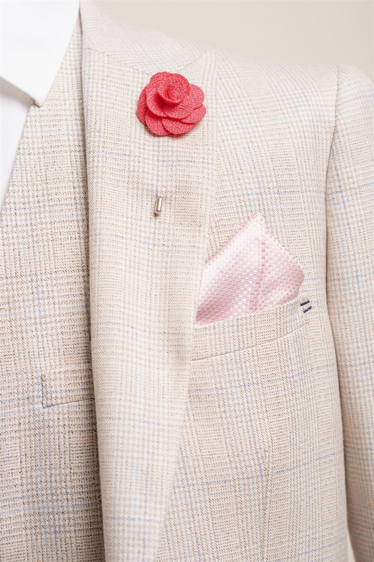 Cavani red flower pin