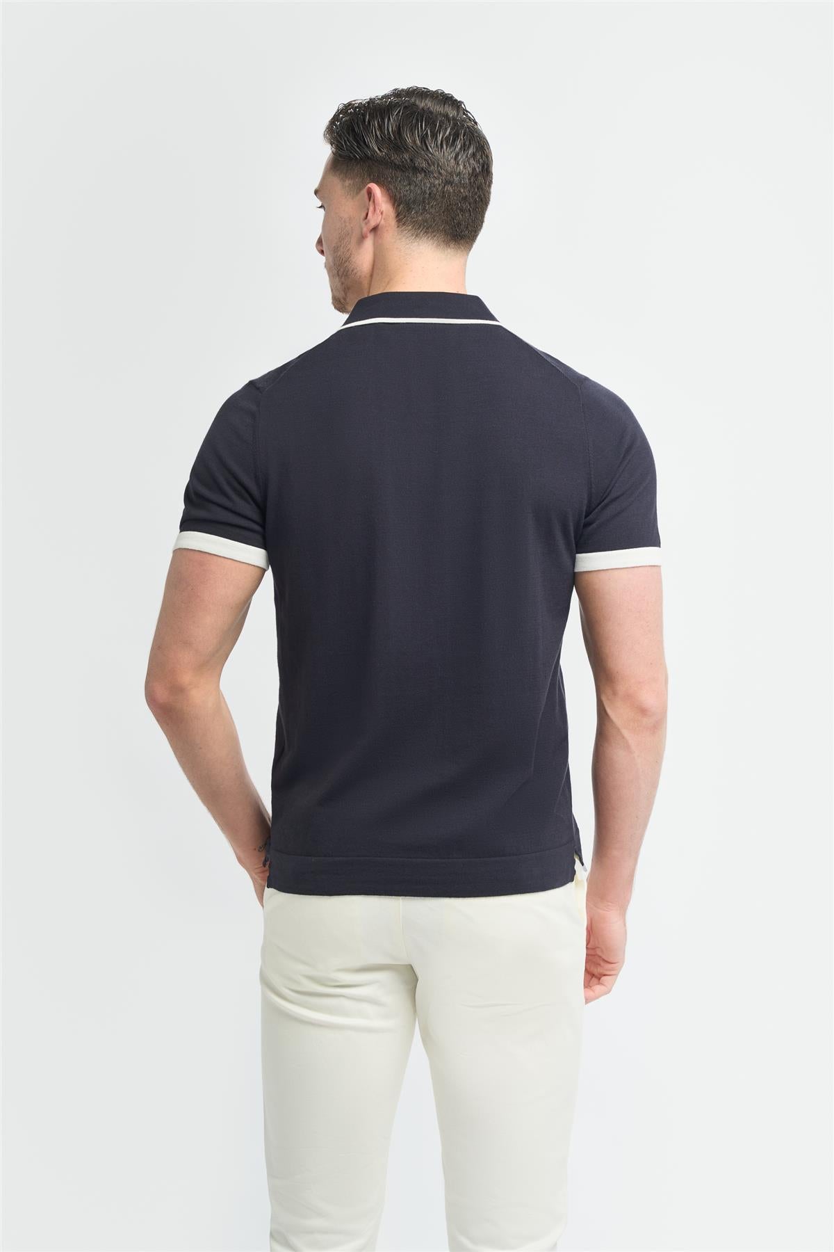 Enrico Navy Polo