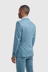 James Marine Super 130s Wool Three Piece Suit - House of Cavani