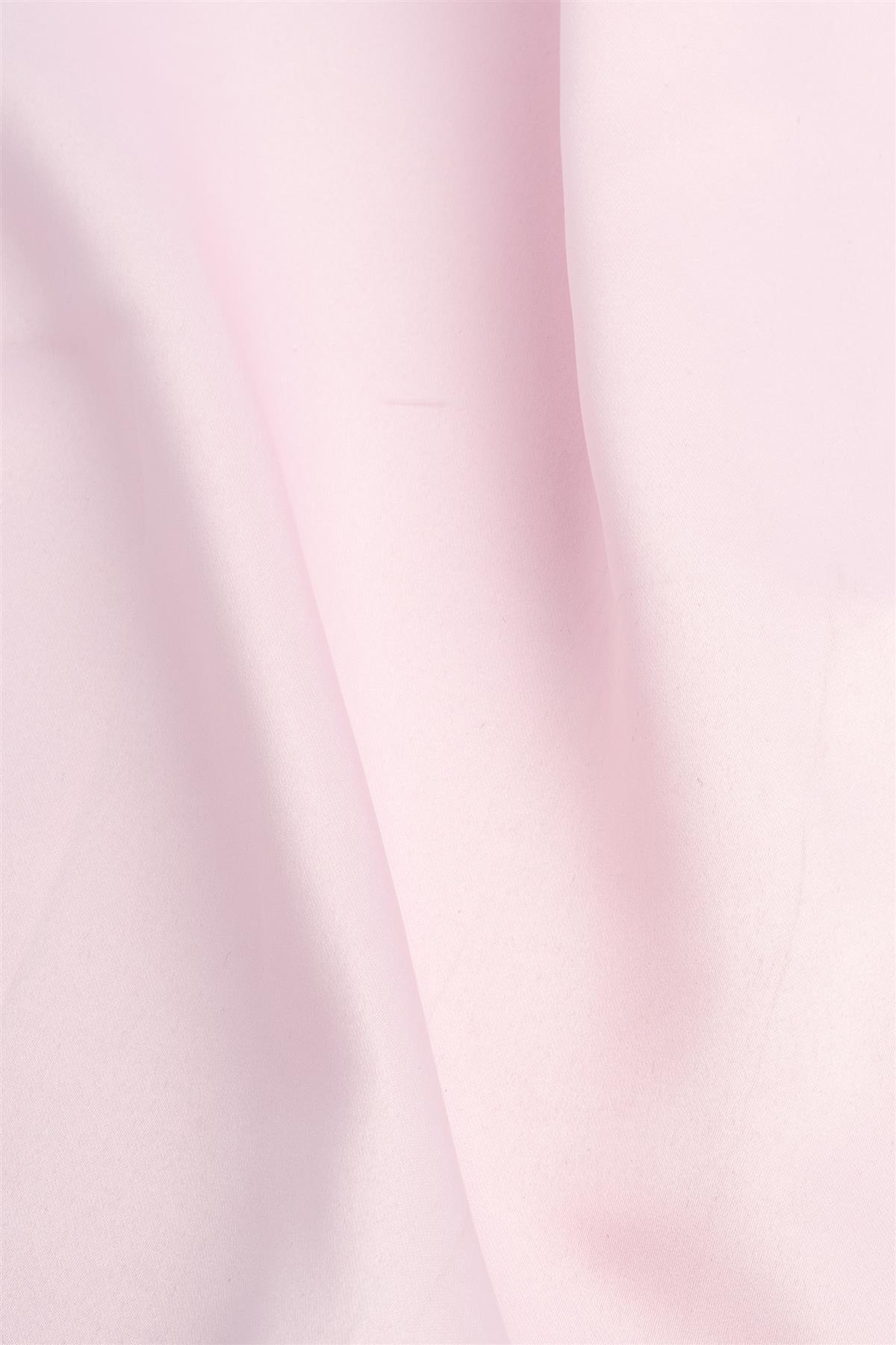 Plain pink pocket square