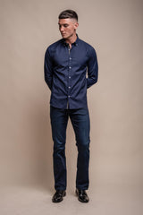 Tessa Navy Shirt Front