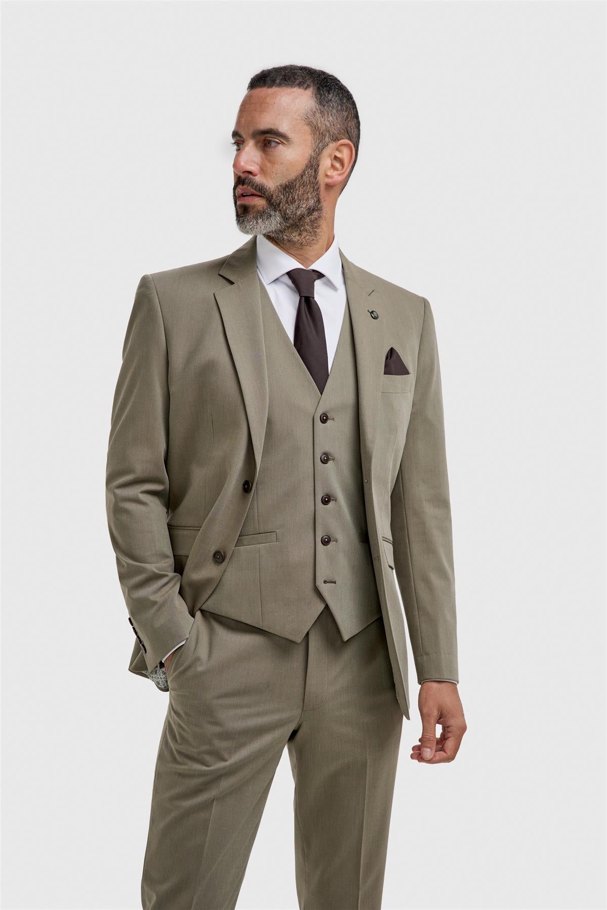 Donatella Sage Three Piece Suit - House of Cavani