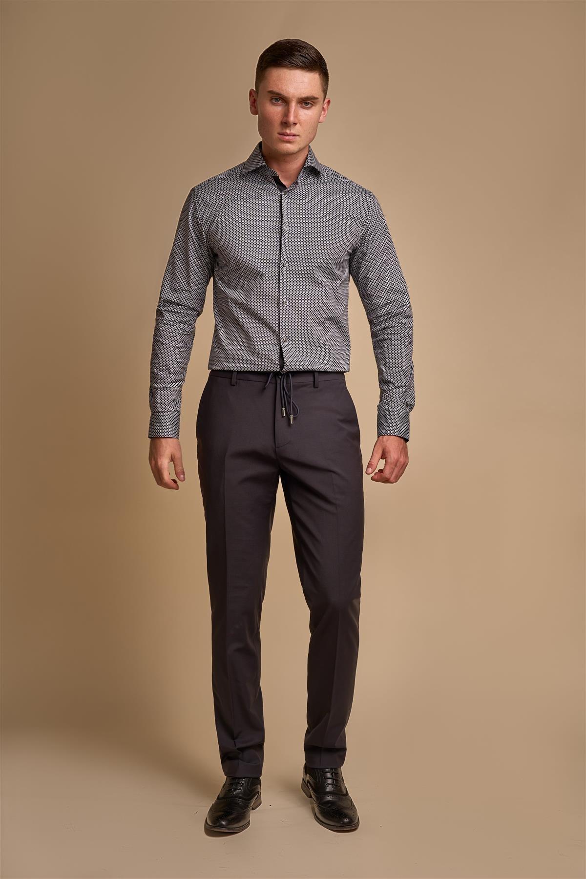 amadeus navy trouser front