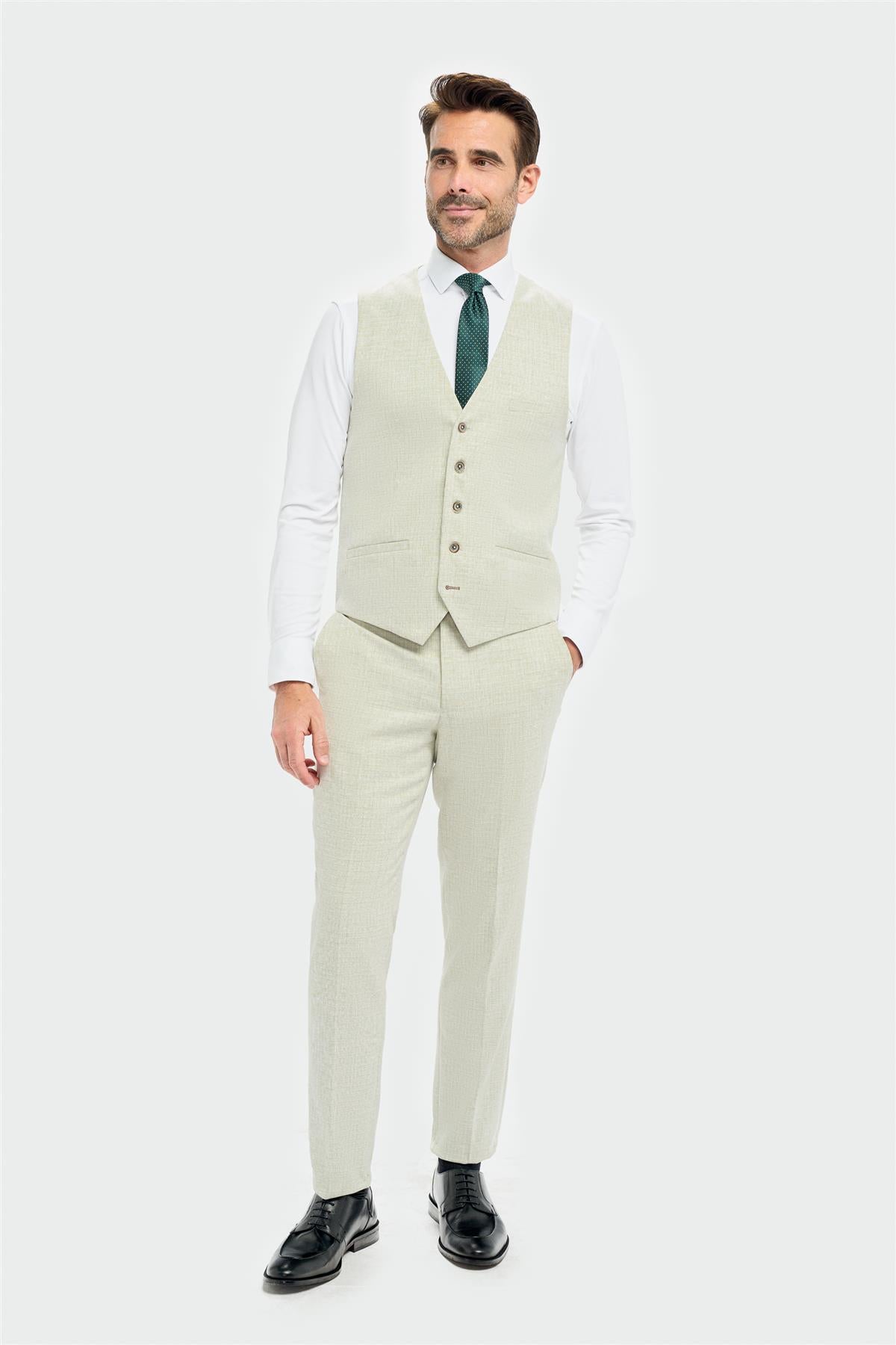 Tropez Sage Waistcoat