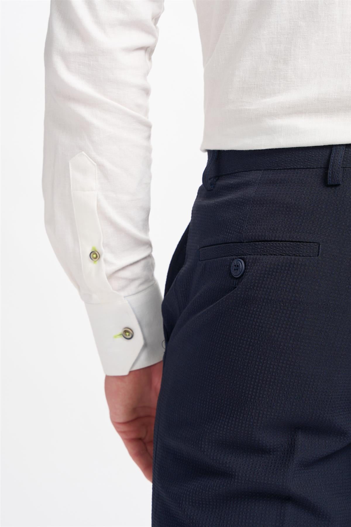 Siren Navy Trousers Back Detail