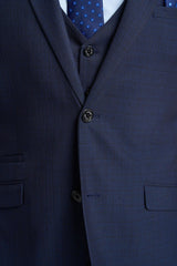 Navy Plain Blazer - House of Cavani