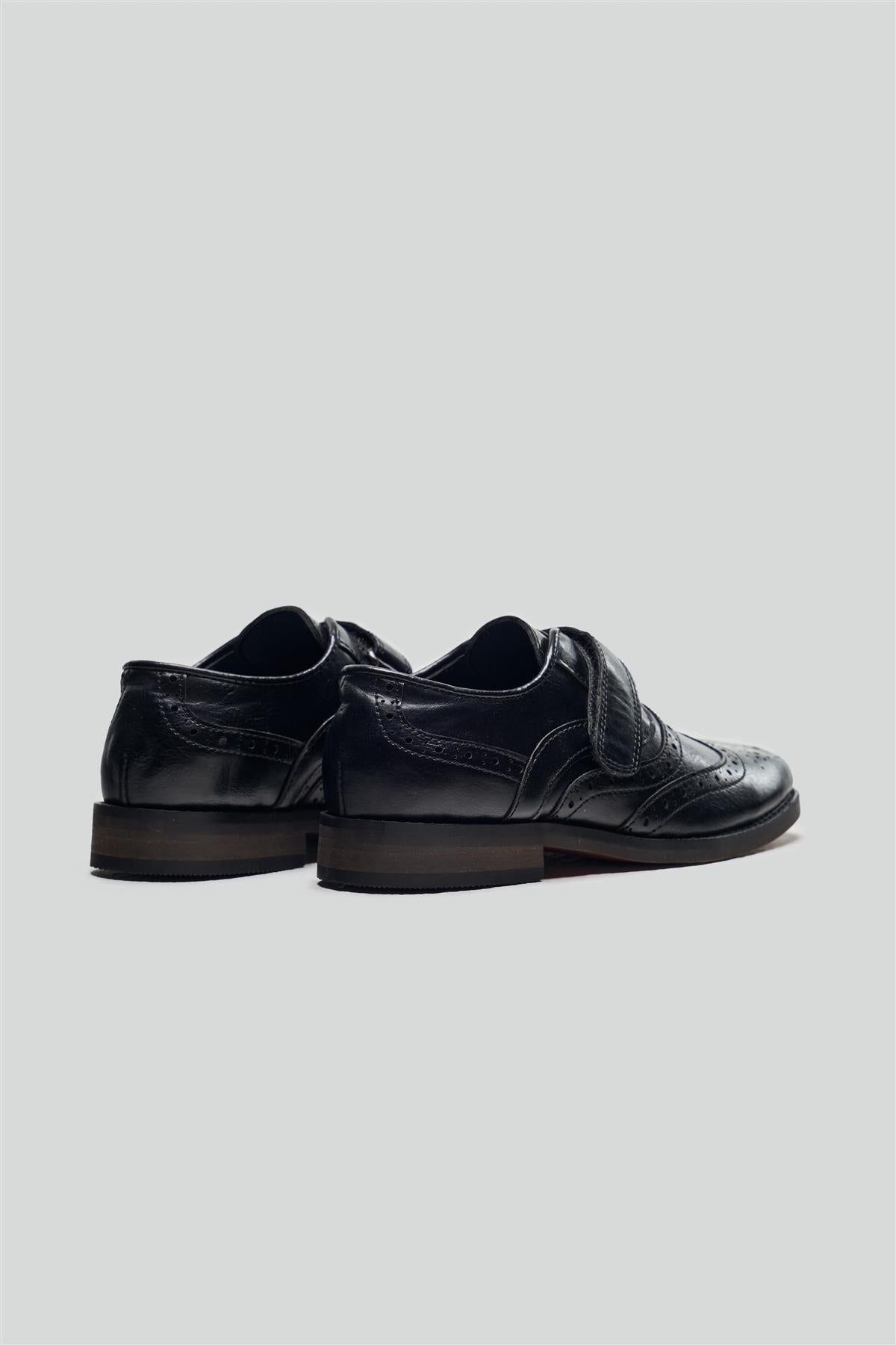 Boys Russel Black Shoes