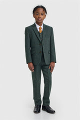 Boys Thomas Lush Olive Suit