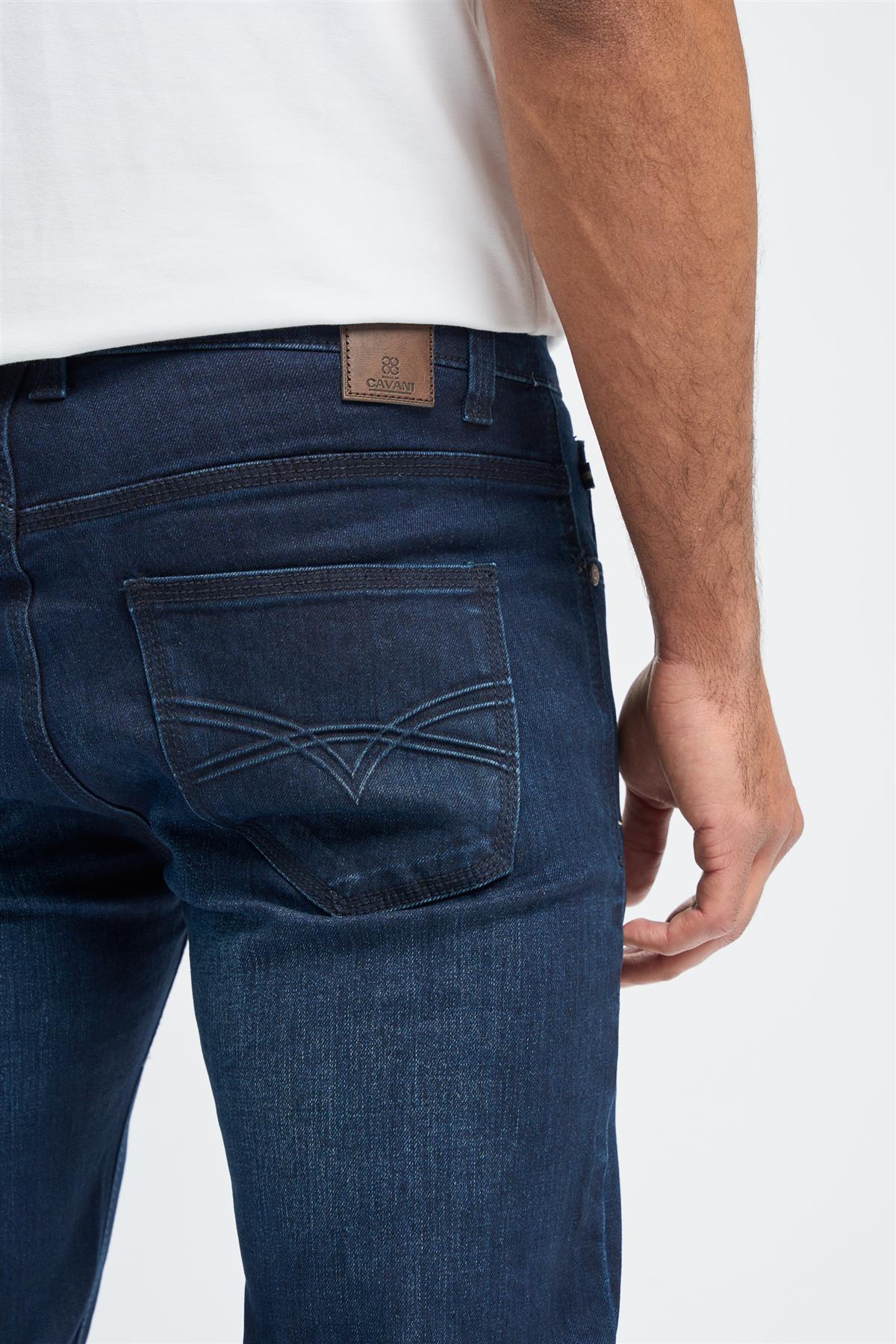 Elliot Navy Stretch Slim Fit Jeans