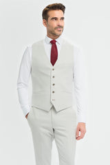 Tropez Slate Three Piece Suit - House of Cavani