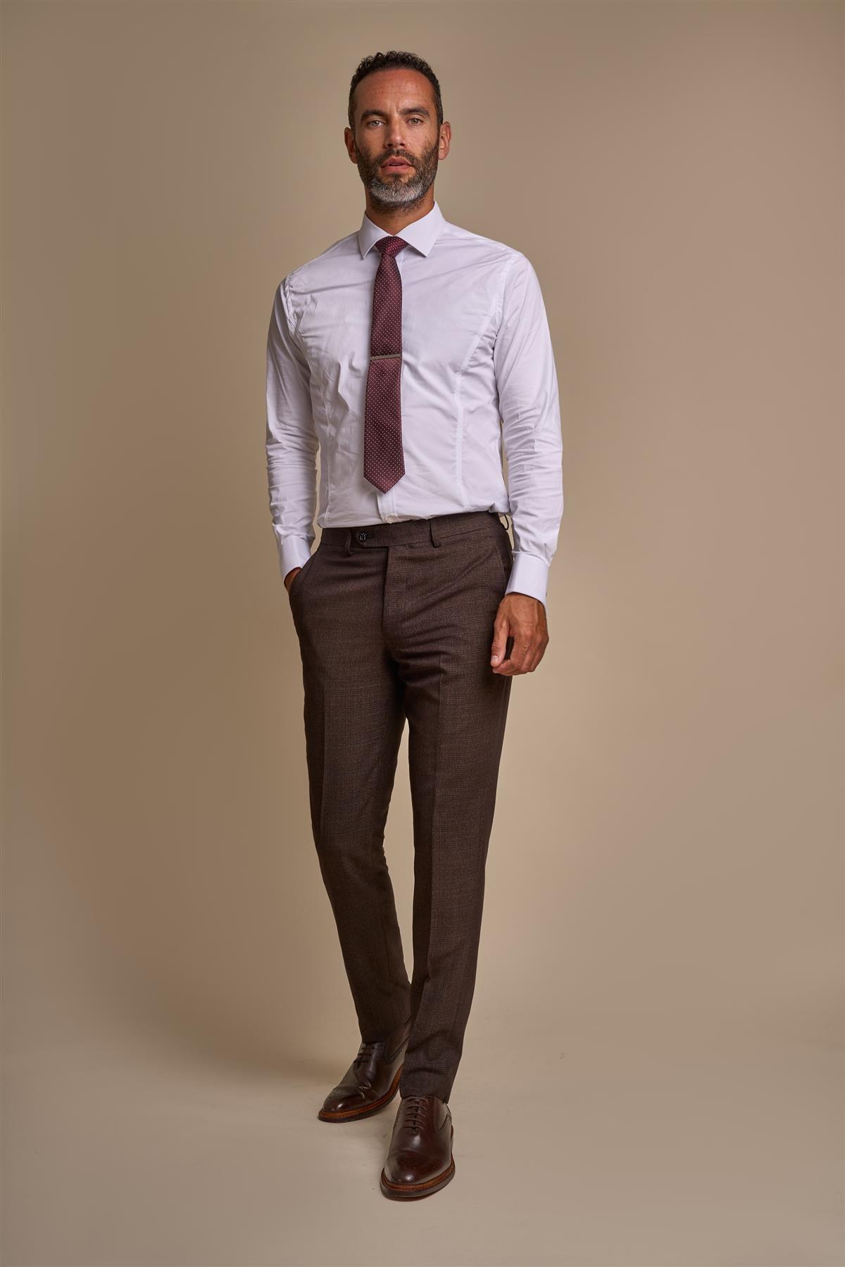 Caridi Brown Trouser Front