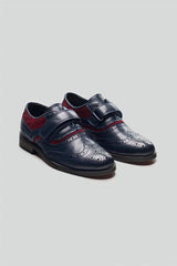 Boys Russel Navy/Red Shoes