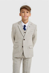 Boys Thomas Pearl Grey Suit