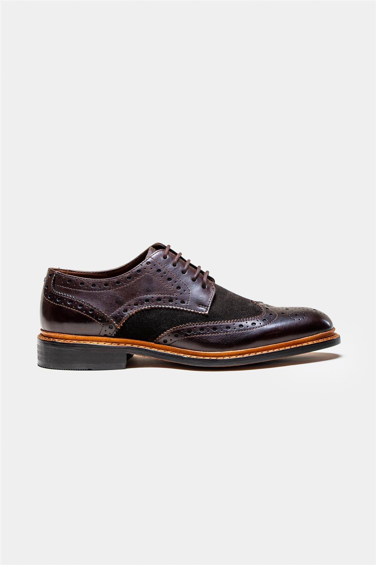 Merton brown/brown shoe side