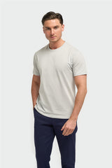 Sanchez Slate Pure Cotton Stretch Fit Crew Neck T-Shirt