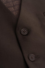 Bond Wool Rich Auburn Three Piece Suit - House of Cavani