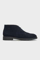 Fernando Navy Lace Up Suede Chukka Boot