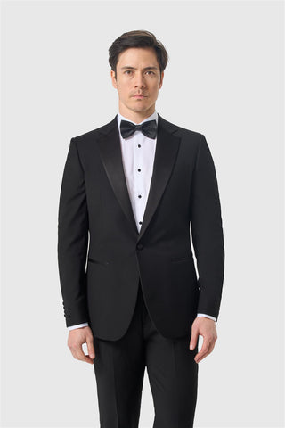 Malibu Notch Lapel Black Tux Blazer