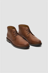 Hector Tan Lace Up Leather Boot