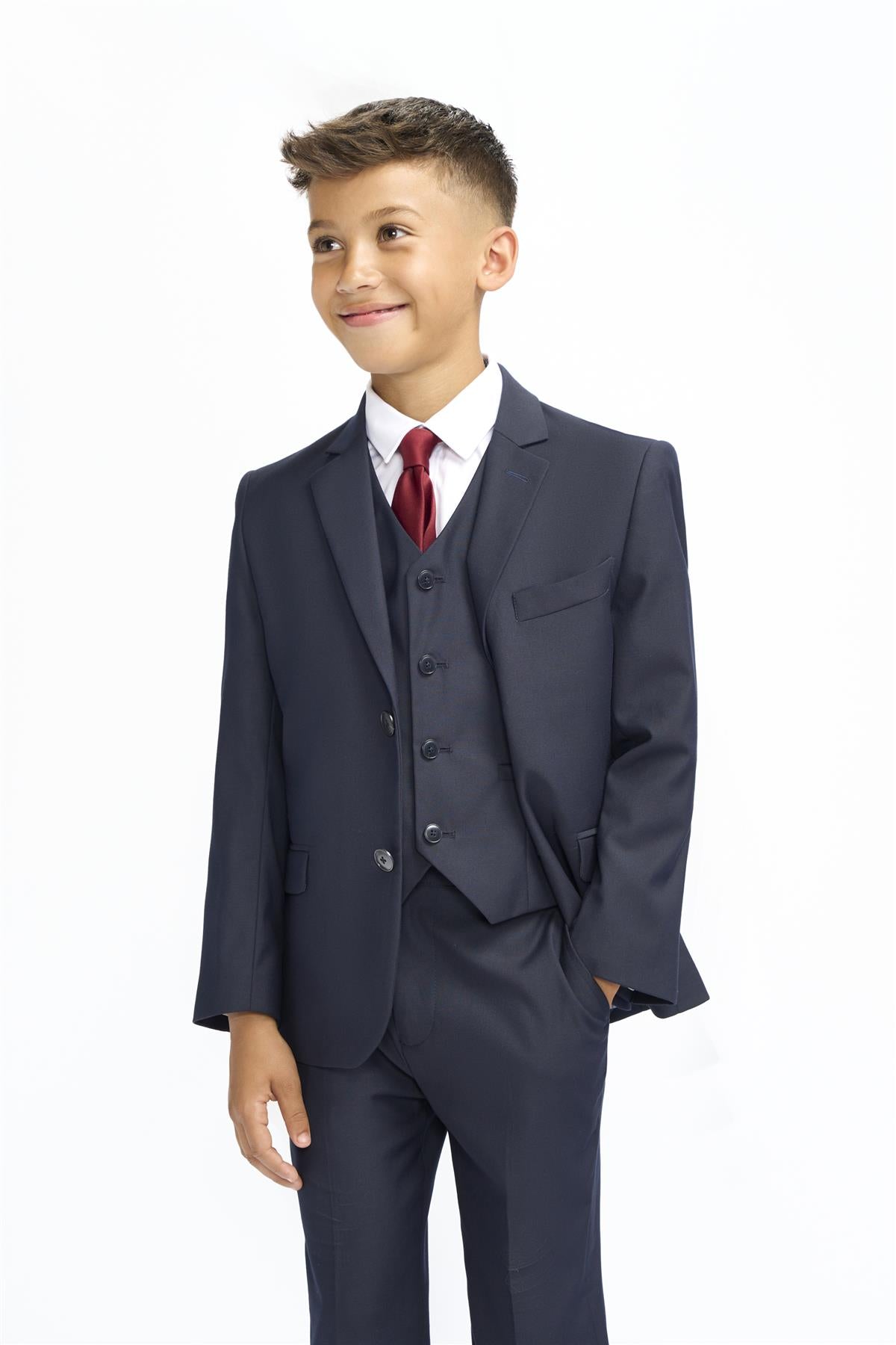 Boys Malibu Navy Suit – House of Cavani - Main Image