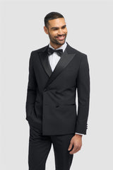 Aspen Double Breasted Black Blazer