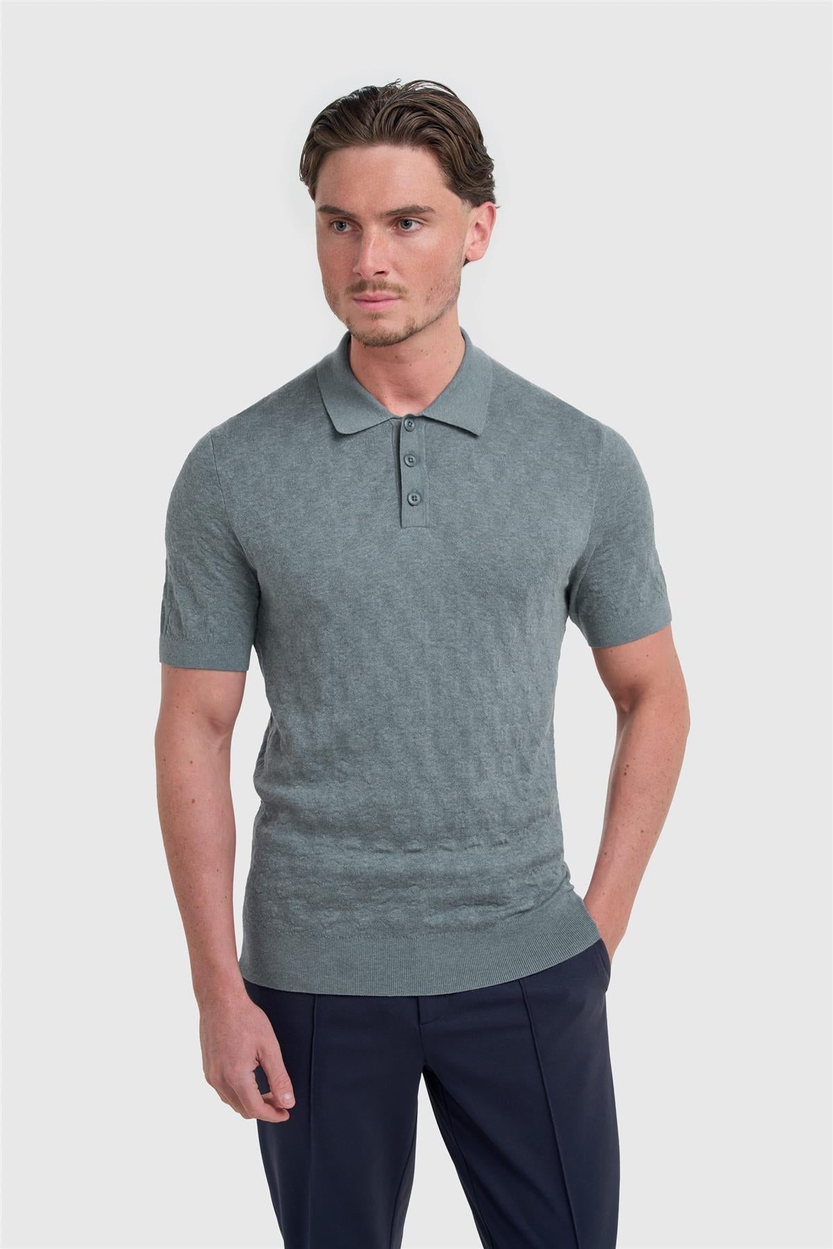 Armando Mineral Blue Polo