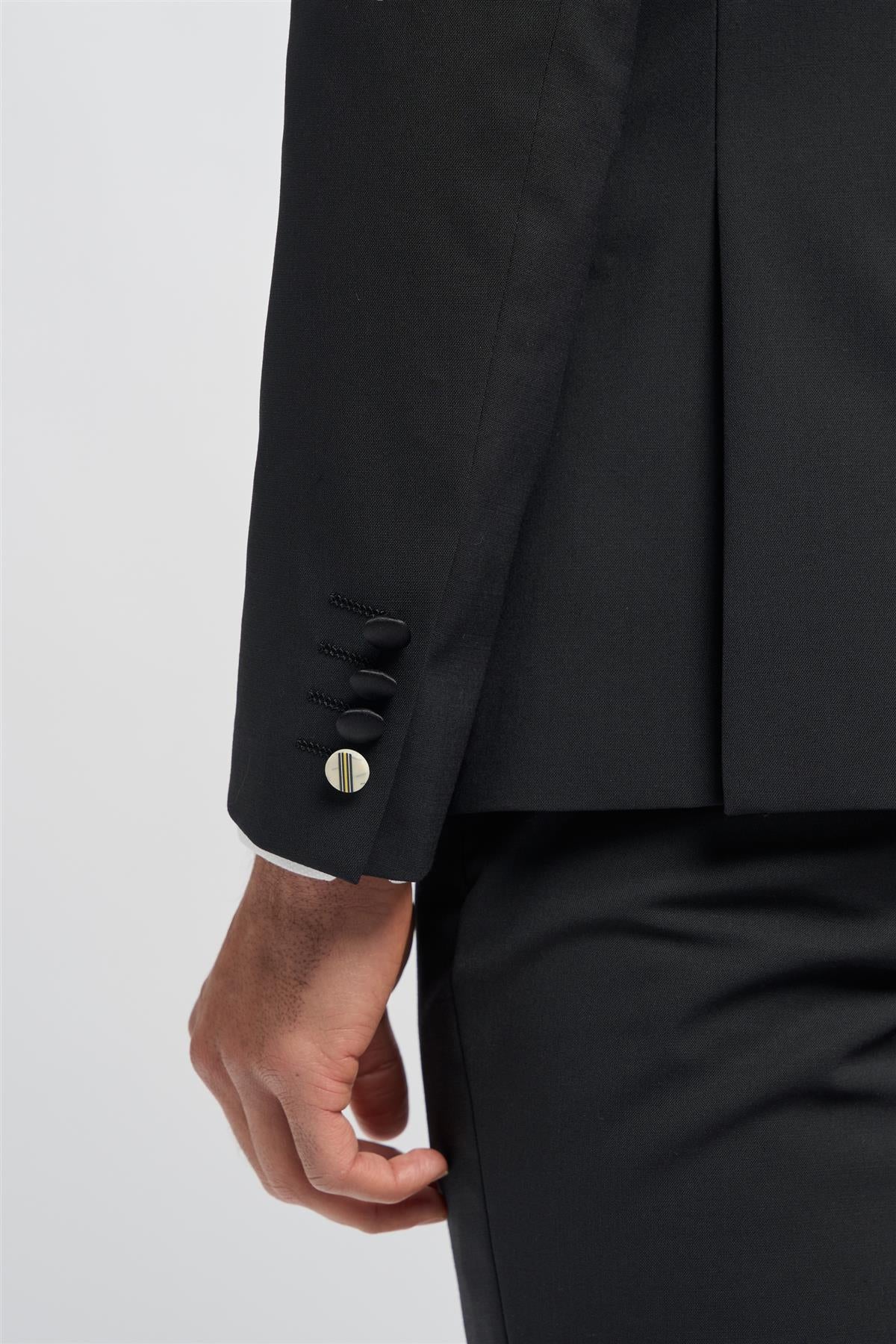 Aspen Double Breasted Black Blazer