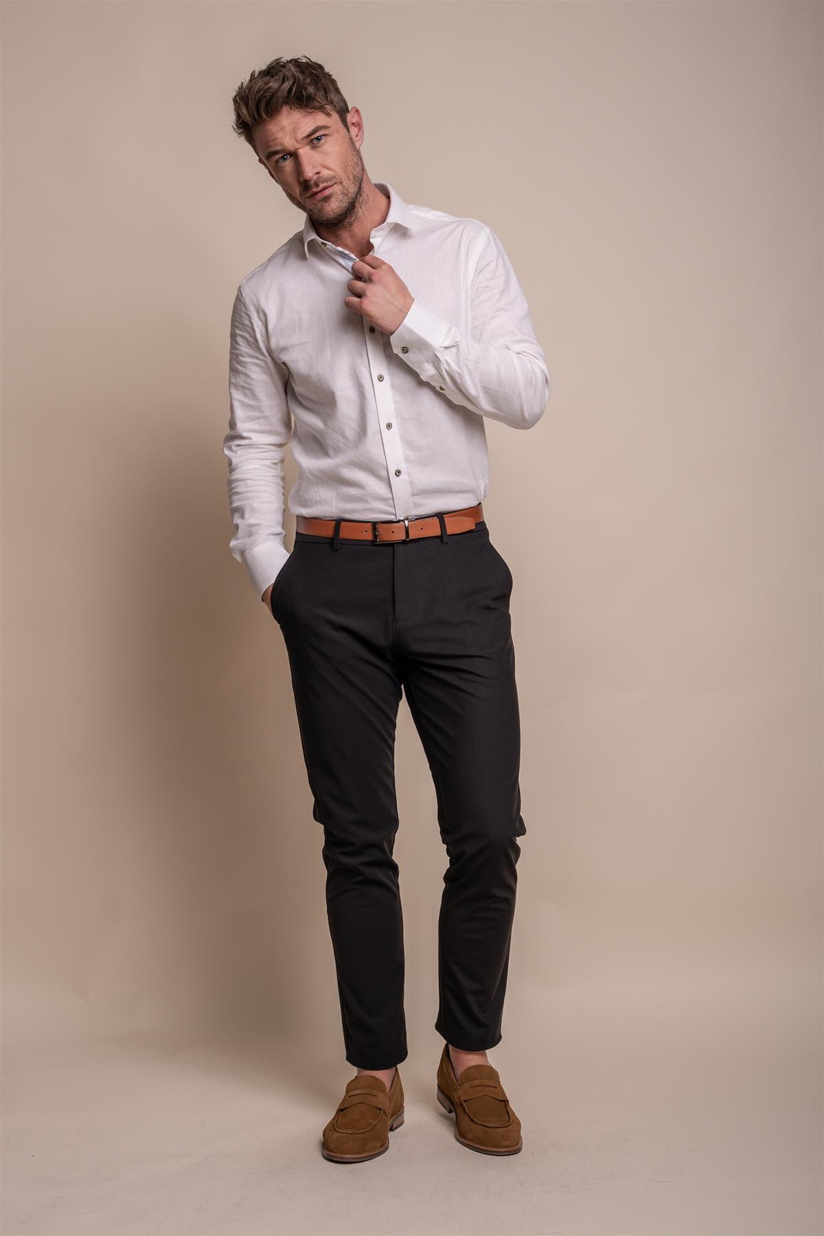 Reed black trouser front