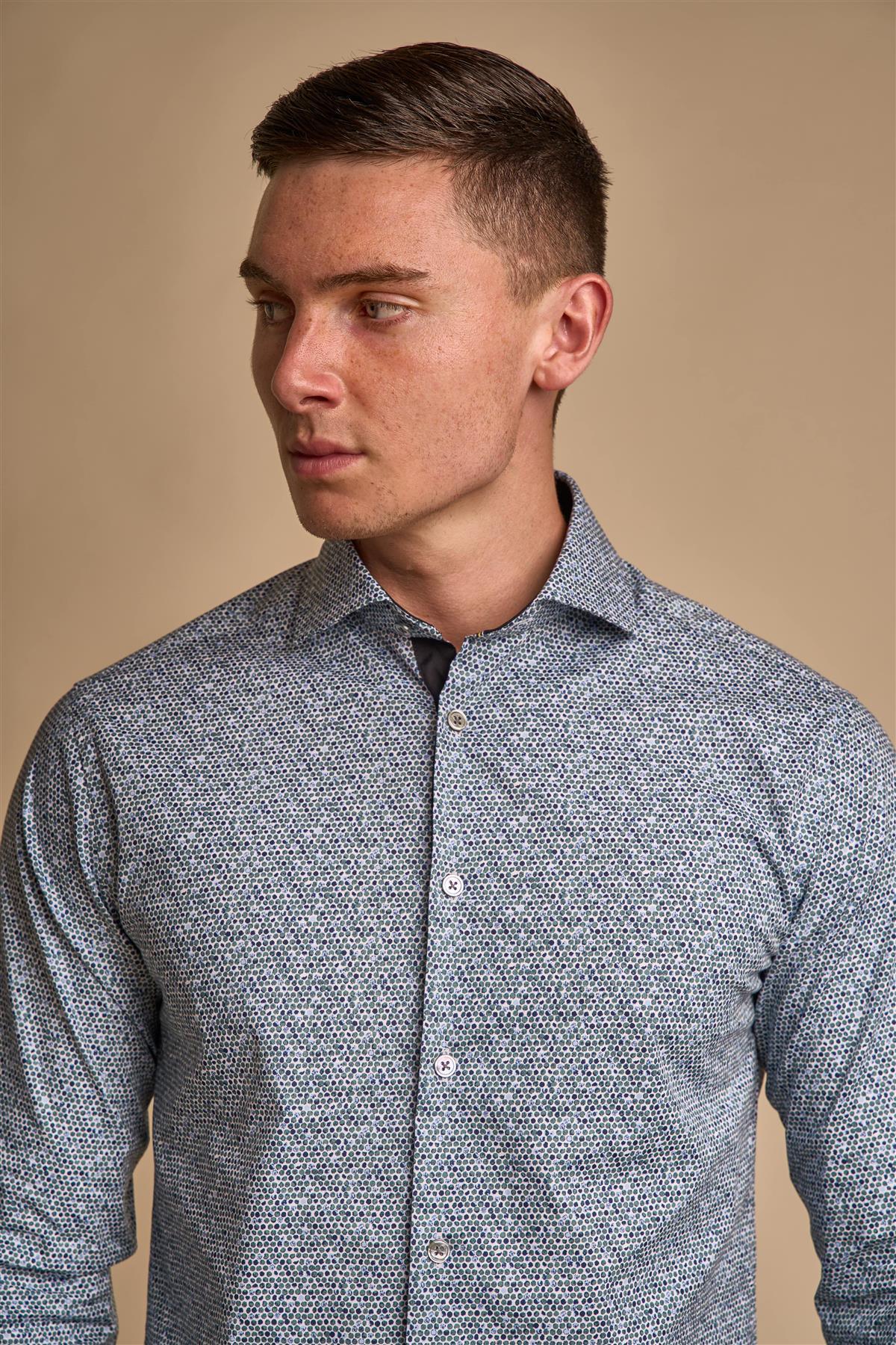 Aiden Print Shirt Front