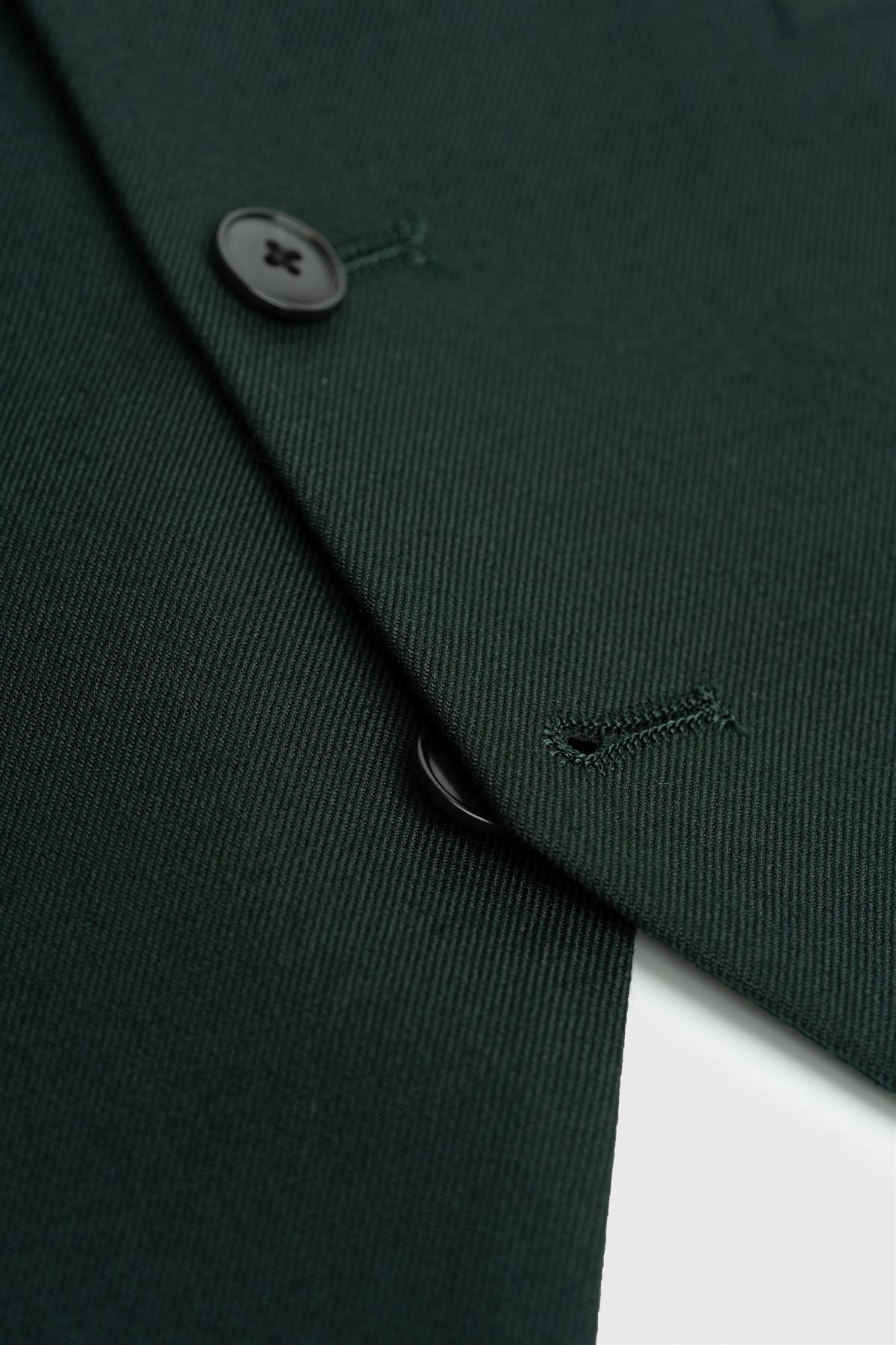 Malibu Forest Green Waistcoat - House of Cavani