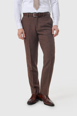 Thomas Dark Mahogany Tweed Three Piece Suit