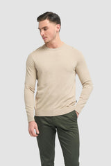 Savio Sand Lightweight Crew Neck Jumper