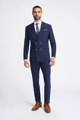 Victorious Double Breasted Navy Suit