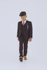 Boys Caridi Wine Three Piece Suit