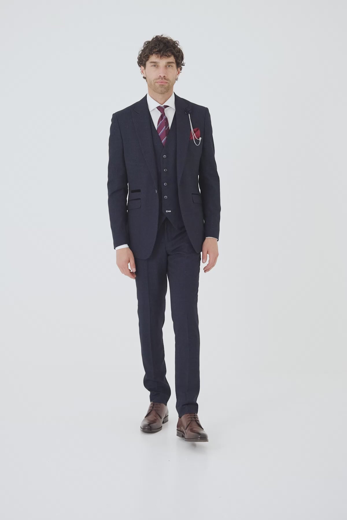 Caridi Navy Three Piece Suit