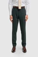 Thomas Lush Olive Tweed Three Piece Suit - House of Cavani