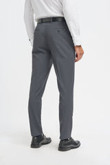 Bond Wool Rich Charcoal Three Piece Suit - House of Cavani
