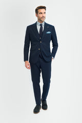 Tropez Navy Three Piece Suit