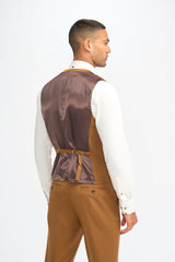 James Sierra Super 130s Wool Three Piece Suit - House of Cavani